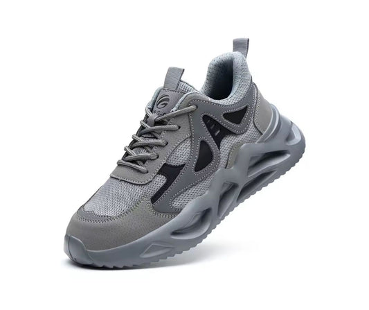 Work Safety Shoes For Men Lightweight Protective Work Sneakers Men Shoes Breathable Anti-Puncture Work Shoes Womens Safety Shoes